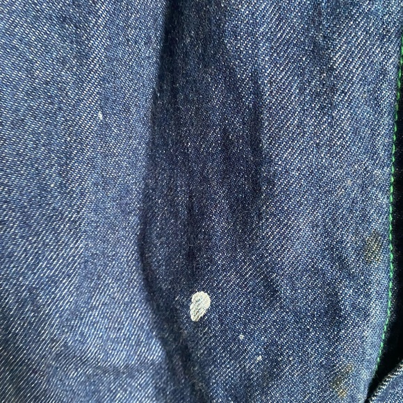 Rare Vintage Cross Colours Dig It Long Denim Chore Jacket Streetwear HipHop 1/XL - Picture 14 of 15